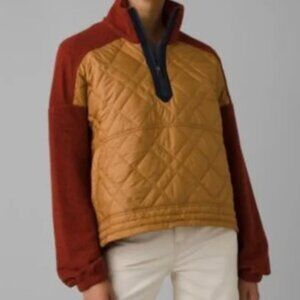 PRANA -WOMEN'S MEDIUM - GLEN IVY PULLOVER GINGERBREAD JACKET
